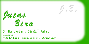 jutas biro business card